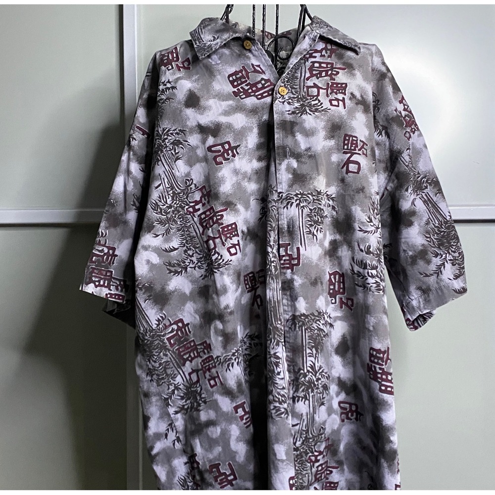 Arizona Jean Co. XL Extra‎ Large Shirt Abstract Print Button Up Short Sleeve